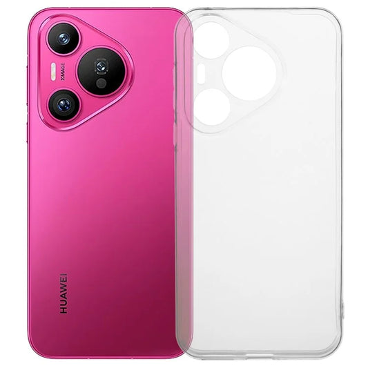 For Huawei Pura 70 Clear Case Watermark-Free TPU Phone Cover Glossy Surface