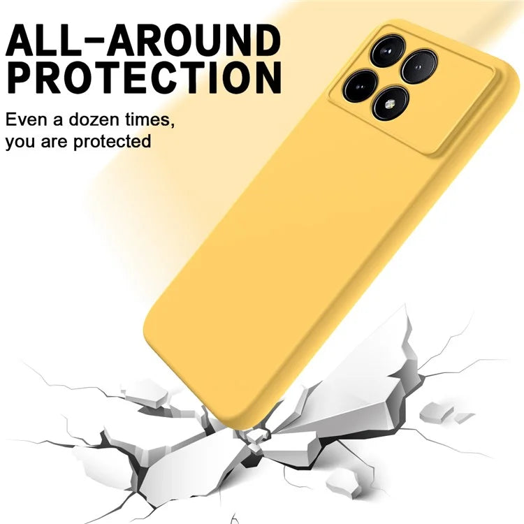 For Xiaomi Poco F6 Pro 5G / Redmi K70 5G / K70 Pro 5G Case Liquid Silicone Anti-Scratch Phone Cover with Strap