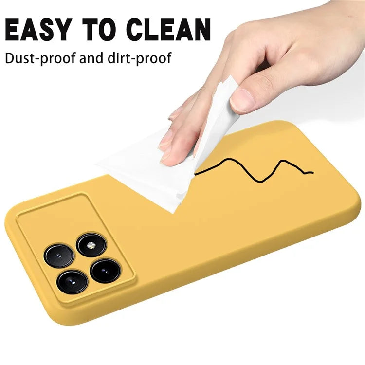 For Xiaomi Poco F6 Pro 5G / Redmi K70 5G / K70 Pro 5G Case Liquid Silicone Anti-Scratch Phone Cover with Strap