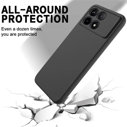 For Xiaomi Poco F6 Pro 5G / Redmi K70 5G / K70 Pro 5G Case Liquid Silicone Anti-Scratch Phone Cover with Strap