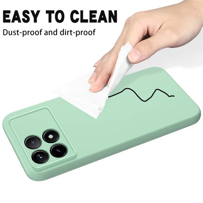 For Xiaomi Poco F6 Pro 5G / Redmi K70 5G / K70 Pro 5G Case Liquid Silicone Anti-Scratch Phone Cover with Strap