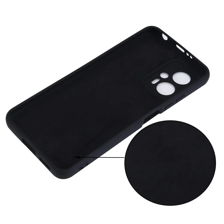 For Xiaomi Redmi Note 12T Pro 5G Case Liquid Silicone Protective Phone Cover with Strap