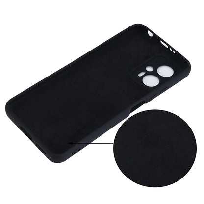For Xiaomi Redmi Note 12T Pro 5G Case Liquid Silicone Protective Phone Cover with Strap