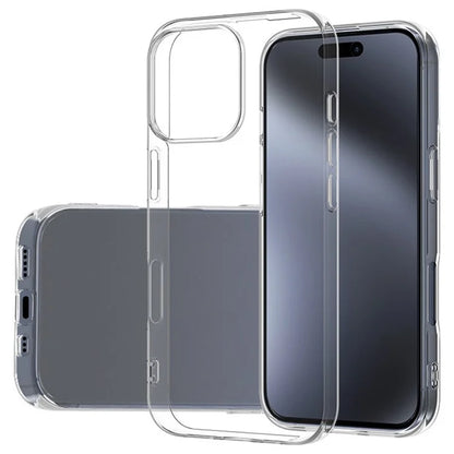 For iPhone 16 Pro Case Ultra Thin Soft TPU Phone Cover HD Transparent