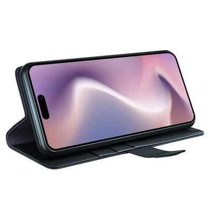 For iPhone 16 Pro Max Case Card Slots Wallet Genuine Split Leather Protective Phone Cover
