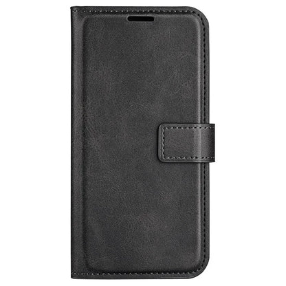 For iPhone 16 Pro Max Case Calf Texture PU Leather Folio Flip Wallet Phone Cover