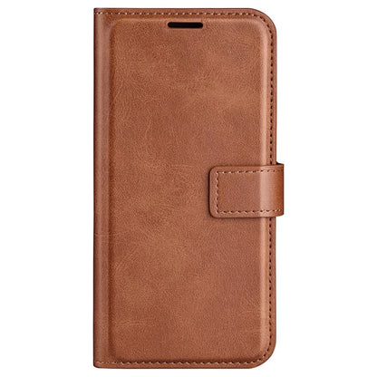 For iPhone 16 Pro Max Case Calf Texture PU Leather Folio Flip Wallet Phone Cover