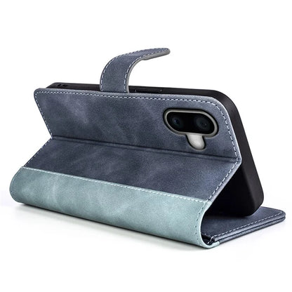 For iPhone 16 Plus Case Wallet Dual Color Flip Leather Phone Cover