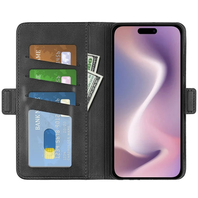 For iPhone 16 Plus Case Folio Flip Leather Wallet Stand Phone Cover