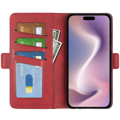 For iPhone 16 Plus Case Folio Flip Leather Wallet Stand Phone Cover