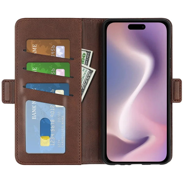 For iPhone 16 Plus Case Folio Flip Leather Wallet Stand Phone Cover