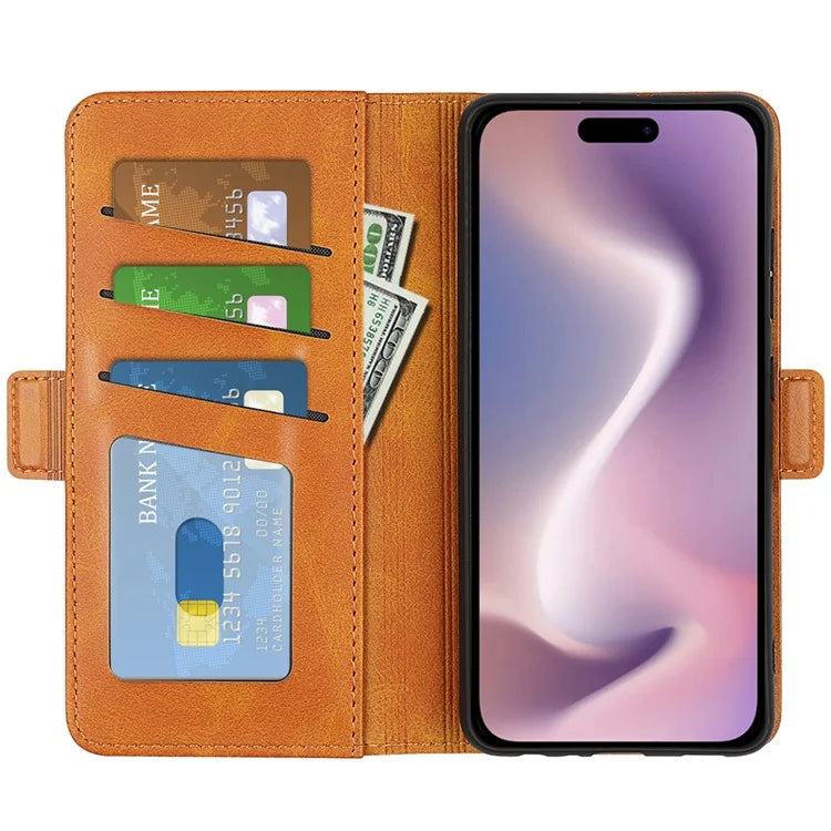 For iPhone 16 Plus Case Folio Flip Leather Wallet Stand Phone Cover