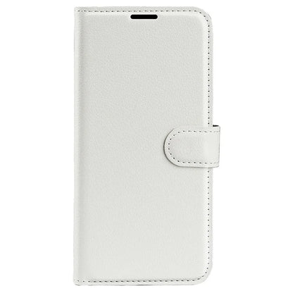 For iPhone 16 Plus Case Litchi Texture Leather Phone Cover Horizontal Viewing Stand