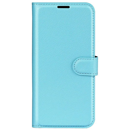 For iPhone 16 Plus Case Litchi Texture Leather Phone Cover Horizontal Viewing Stand