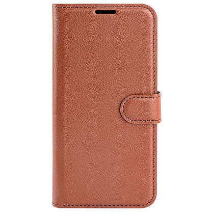 For iPhone 16 Plus Case Litchi Texture Leather Phone Cover Horizontal Viewing Stand