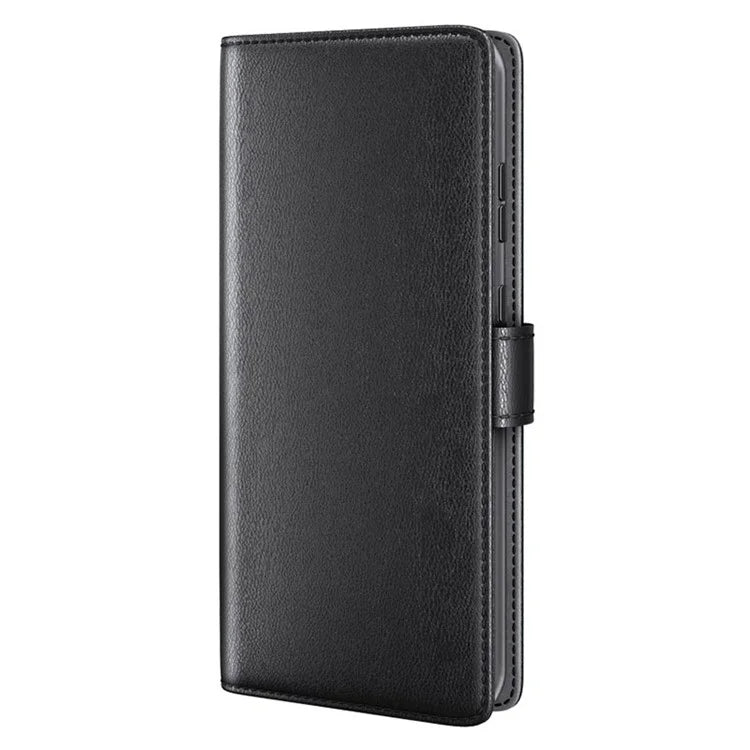 For iPhone 16 Plus Case Wallet Genuine Split Leather Phone Cover Magnetic Clasp