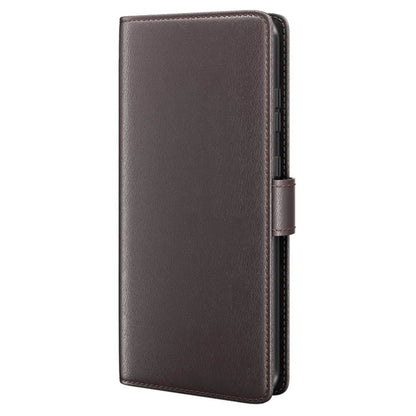 For iPhone 16 Plus Case Wallet Genuine Split Leather Phone Cover Magnetic Clasp