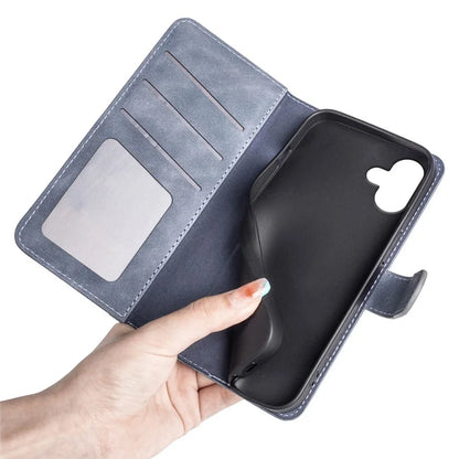 For iPhone 16 Case Wallet Dual Color Flip Leather Phone Cover