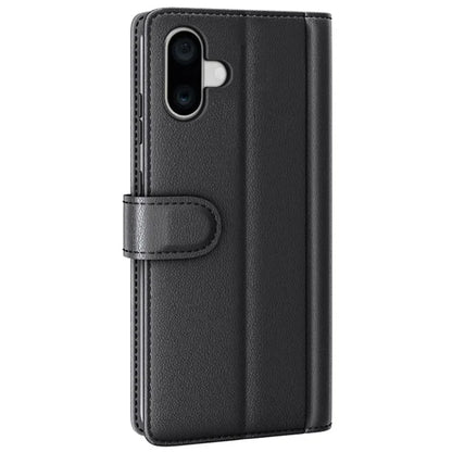 For iPhone 16 Case Genuine Split Leather Phone Cover Wallet Card Slot