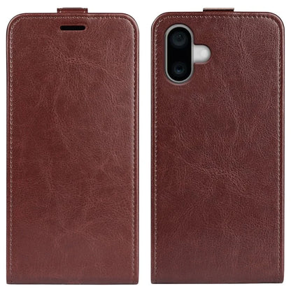 For iPhone 16 Case Card Slots Vertical Flip PU Leather Phone Cover