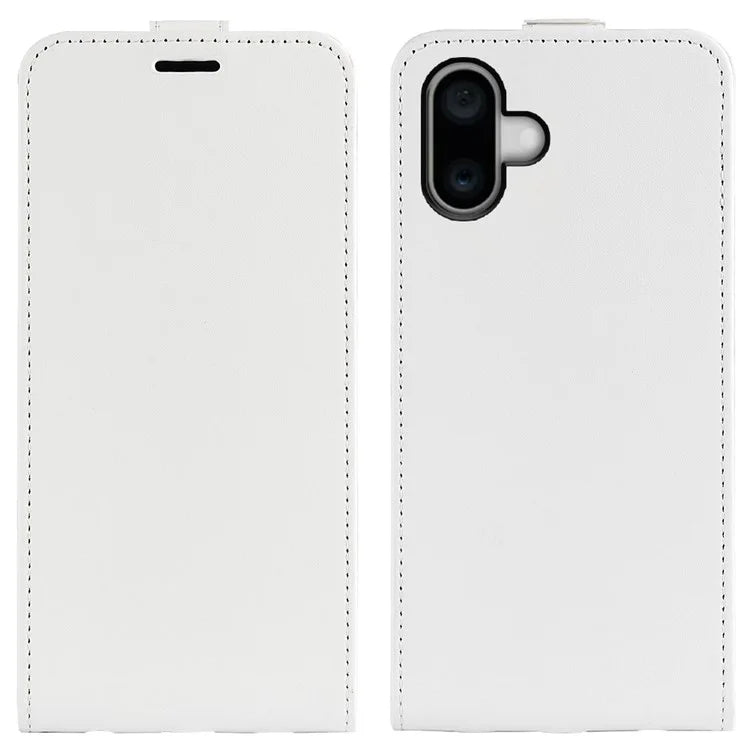 For iPhone 16 Case Card Slots Vertical Flip PU Leather Phone Cover
