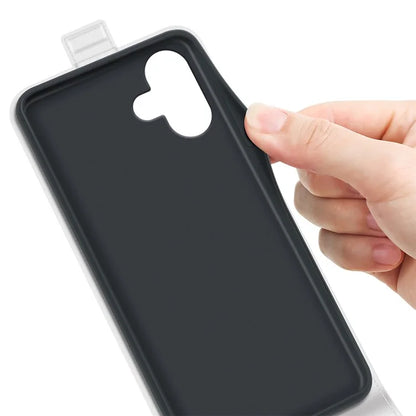For iPhone 16 Case Card Slots Vertical Flip PU Leather Phone Cover