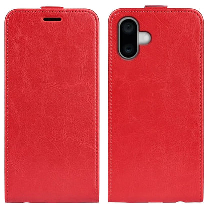 For iPhone 16 Case Card Slots Vertical Flip PU Leather Phone Cover