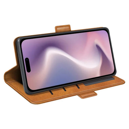 For iPhone 16 Case Folio Flip Leather Wallet Stand Phone Cover