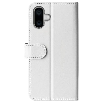For iPhone 16 Case Crazy Horse Texture Leather Phone Cover Horizontal Viewing Stand