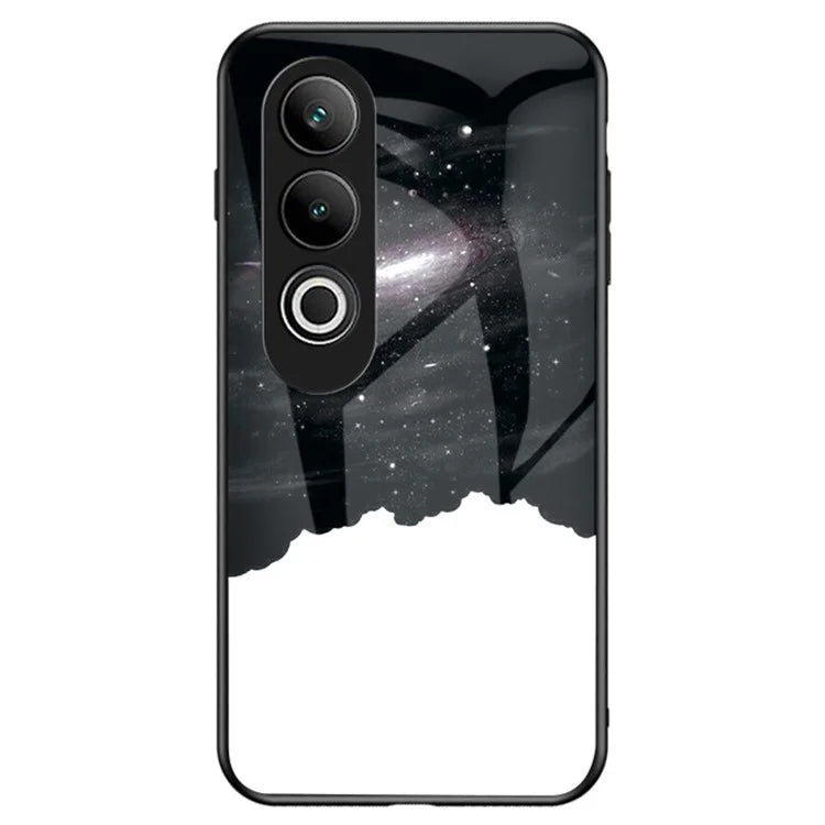For OnePlus Nord CE4 5G Case Starry Sky Pattern Tempered Glass Phone Cover