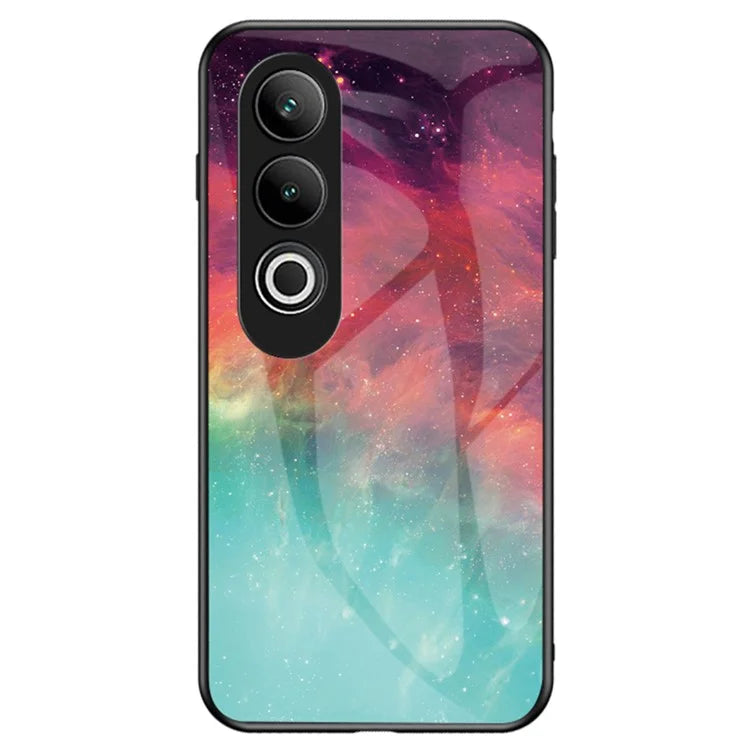 For OnePlus Nord CE4 5G Case Starry Sky Pattern Tempered Glass Phone Cover