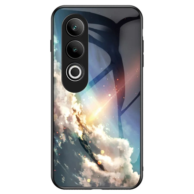 For OnePlus Nord CE4 5G Case Starry Sky Pattern Tempered Glass Phone Cover