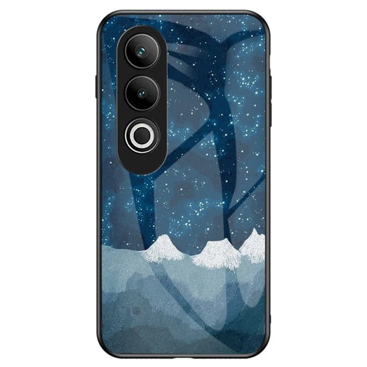 For OnePlus Nord CE4 5G Case Starry Sky Pattern Tempered Glass Phone Cover