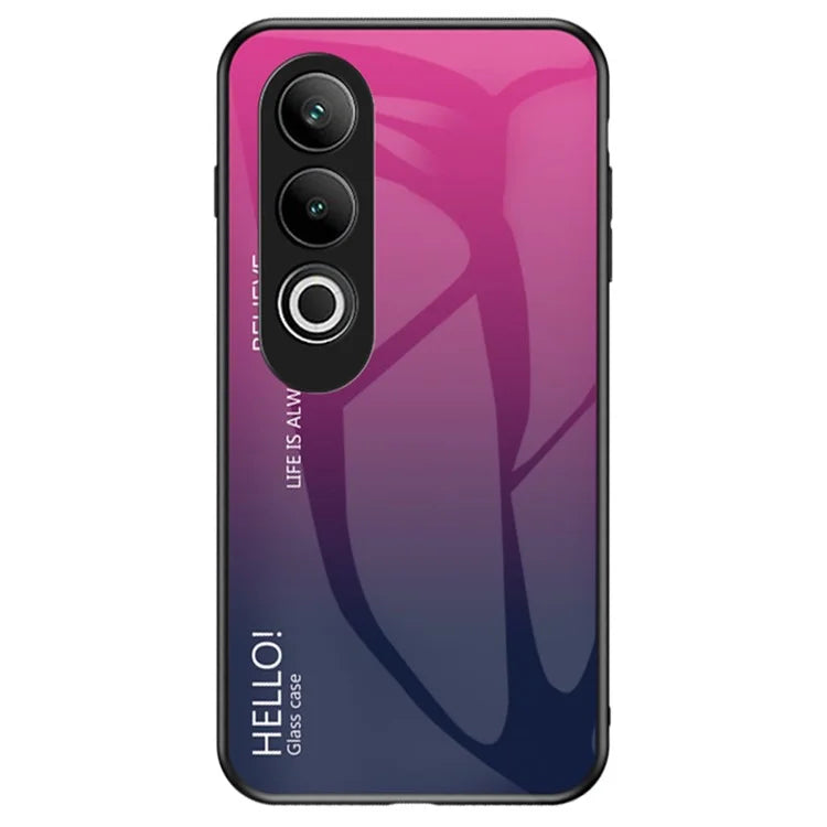 For OnePlus Nord CE4 5G Case Tempered Glass Gradient Color Phone Cover