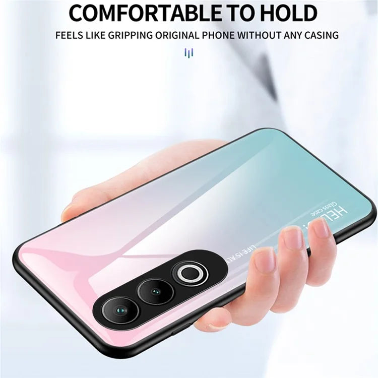 For OnePlus Nord CE4 5G Case Tempered Glass Gradient Color Phone Cover