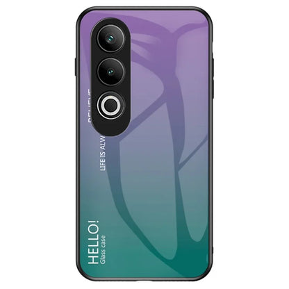 For OnePlus Nord CE4 5G Case Tempered Glass Gradient Color Phone Cover