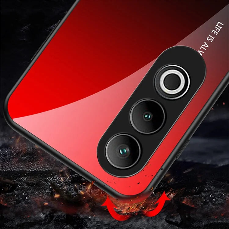 For OnePlus Nord CE4 5G Case Tempered Glass Gradient Color Phone Cover