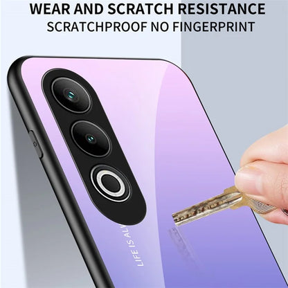 For OnePlus Nord CE4 5G Case Tempered Glass Gradient Color Phone Cover