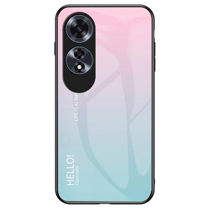 For Oppo A60 4G Case Tempered Glass+PC+TPU Phone Cover
