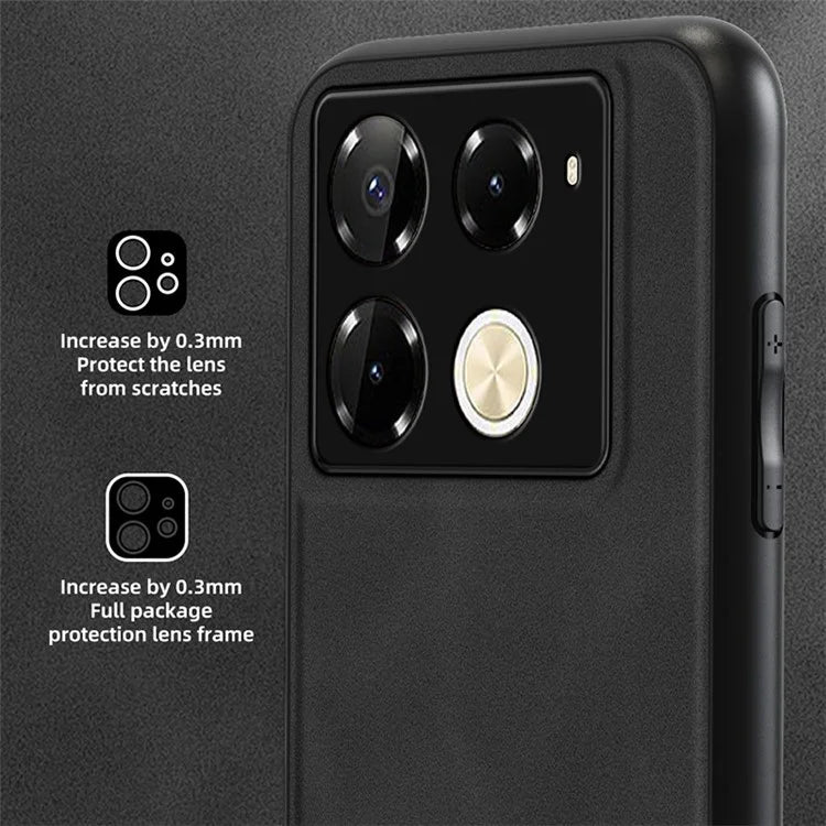 ANNYOJO For Infinix Note 40 Pro 4G Case Ultra Thin PU Leather Texture Phone Back Cover