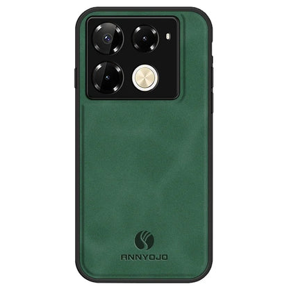 ANNYOJO For Infinix Note 40 Pro 4G Case Ultra Thin PU Leather Texture Phone Back Cover