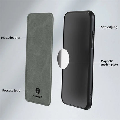 ANNYOJO For Infinix Note 40 Pro 4G Case Ultra Thin PU Leather Texture Phone Back Cover