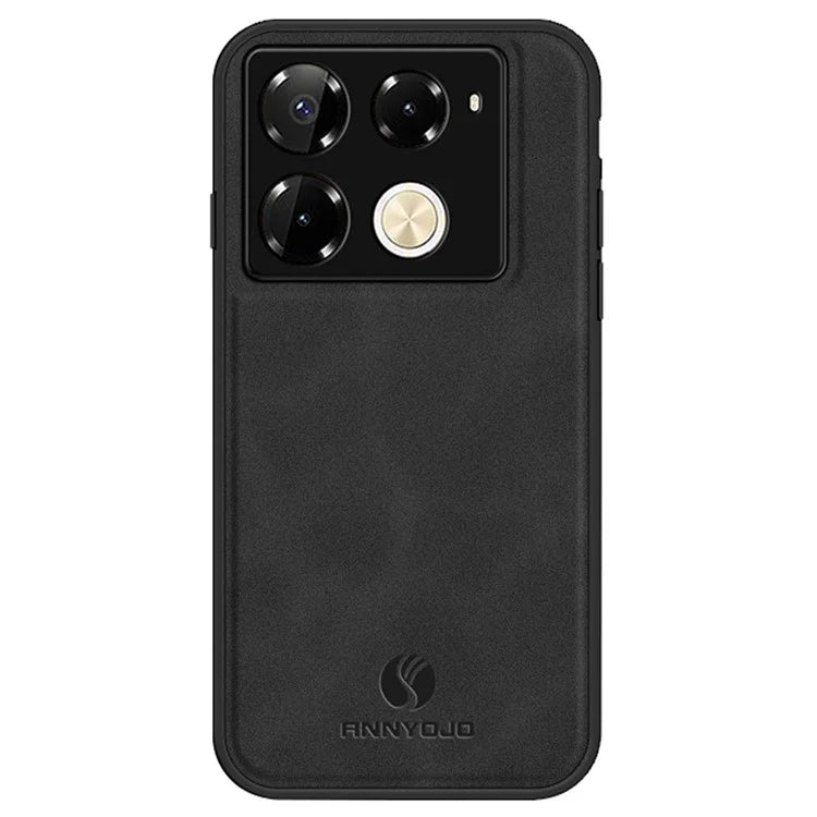 ANNYOJO For Infinix Note 40 Pro 4G Case Ultra Thin PU Leather Texture Phone Back Cover