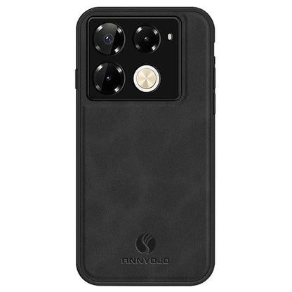 ANNYOJO For Infinix Note 40 Pro 4G Case Ultra Thin PU Leather Texture Phone Back Cover