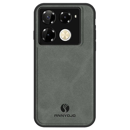 ANNYOJO For Infinix Note 40 Pro 4G Case Ultra Thin PU Leather Texture Phone Back Cover