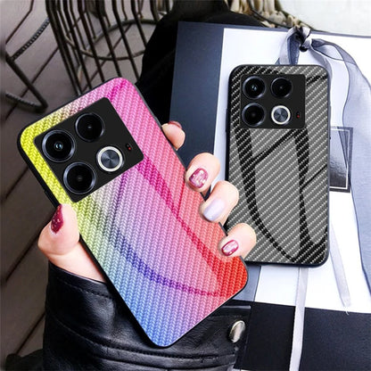For Infinix Note 40 Case Tempered Glass Shockproof Phone Cover