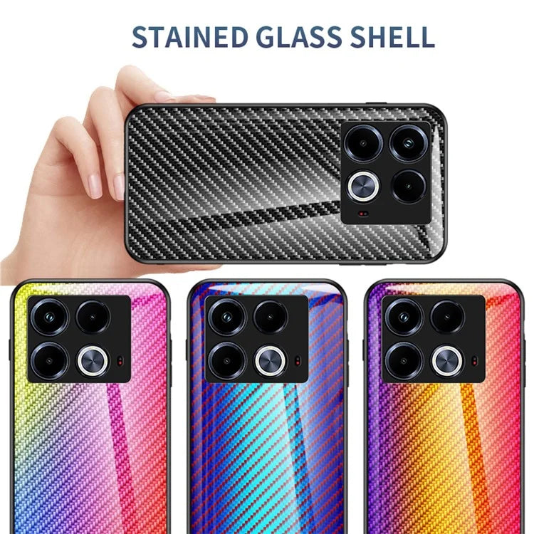 For Infinix Note 40 Case Tempered Glass Shockproof Phone Cover