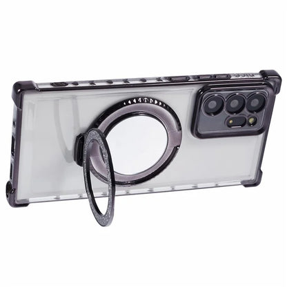 For Samsung Galaxy Note20 Ultra / Note20 Ultra 5G Case Electroplating TPU Cover with Kickstand Mirror