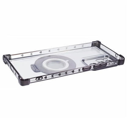 For Samsung Galaxy Note20 Ultra / Note20 Ultra 5G Case Electroplating TPU Cover with Kickstand Mirror