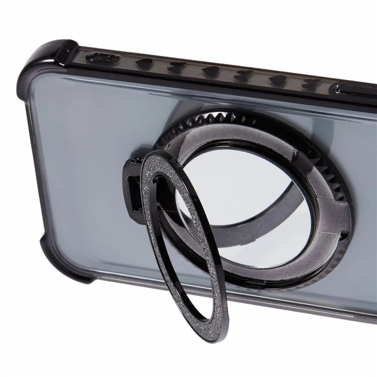 For Samsung Galaxy Note20 Ultra / Note20 Ultra 5G Case Electroplating TPU Cover with Kickstand Mirror